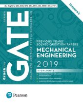 book GATE 2019 Mechanical Engineering Previous Years' Solved Question Papers