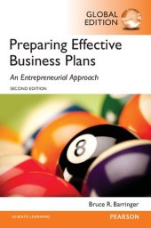 book Preparing Effective Business Plans: An Entrepreneurial Approach (Pearson Entrepreneurship)