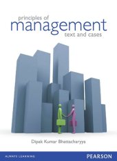 book Principles of Management - Text and Cases