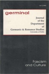 book germinal. Journal of the Department of Germanic and Romance Studies, University of Delhi