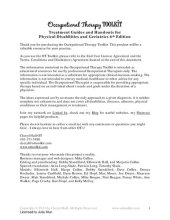 book Occupational Therapy Toolkit