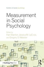 book Measurement in Social Psychology