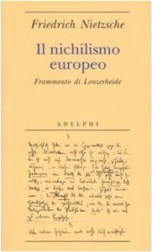 book Il nichilismo europeo. Frammento di Lenzerheide