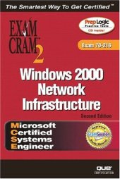 book MCSE Windows 2000 Network Infrastructure Exam Cram 2 