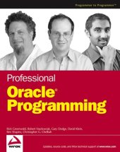 book Professional Oracle Programming