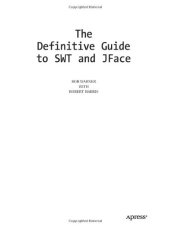 book The definitive guide to SWT and JFace