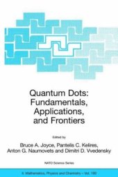 book Quantum Dots: Fundamentals, Applications, and Frontiers