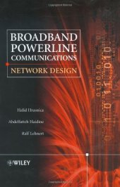 book Broadband powerline communications networks: network design