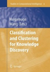 book Classification and Clustering for Knowledge Discovery