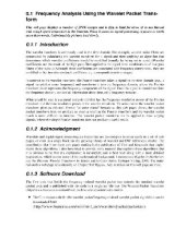 book Frequency Analysis Using the Wavelet Packet Transform
