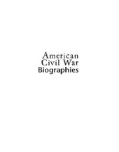 book American Civil War. Biographies