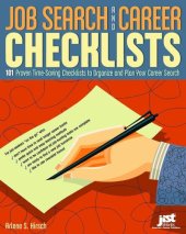 book Job search and career checklists: 101 proven time-saving checklists to organize and plan your career search