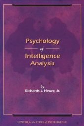 book Psychology of Intelligence Analysis