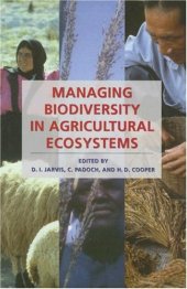 book Managing Biodiversity in Agricultural Ecosystems