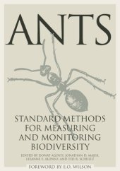 book Ants: standard methods for measuring and monitoring biodiversity