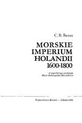 book Morskie imperium Holandii, 1600-1800