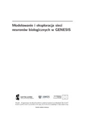 book Modelowanie i eksploracja sieci neuronów biologicznych w GENESIS