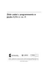 book Zbiór zadań z programowania w języku C/C++