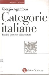 book Categorie italiane. Studi di poetica e di letteratura