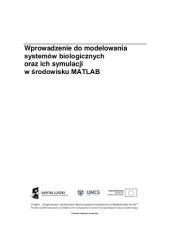 book Wprowadzenie do modelowania systemów biologicznych oraz ich symulacji w środowisku MATLAB