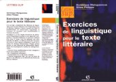 book Exercices de linguistique pour le texte littéraire