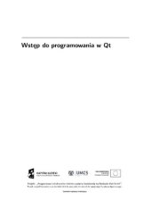 book Wstęp do programowania w Qt