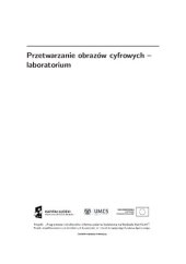 book Przetwarzanie obrazów cyfrowych - laboratorium