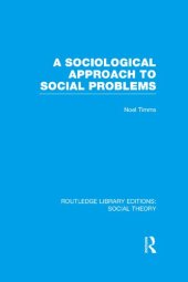 book A Sociological Approach to Social Problems