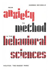 book From Anxiety to Method in the Behavioral Sciences