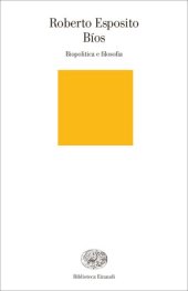 book Bíos. Biopolitica e filosofia