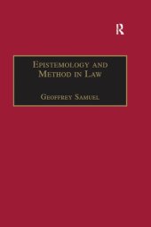 book Epistemology and Method in Law