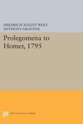 book Prolegomena to Homer, 1795