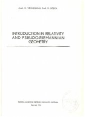 book Introduction in Relativity and Pseudo-Riemannian Geometry