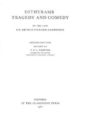 book Dithyramb, Tragedy and Comedy