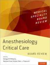 book Anesthesiology Critical Care Board Review