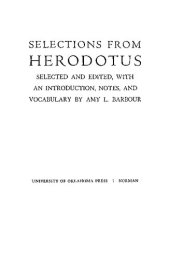 book Selections from Herodotus