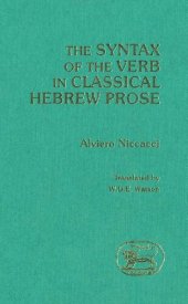 book The Syntax of the Verb in Classical Hebrew Prose