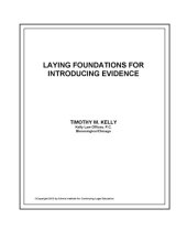 book Laying Foundations for Introducing Evidence