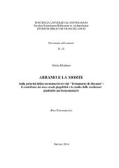 book Abramo e la morte. Sulla priorità della recensione breve del "Testamento di Abramo": il contributo dei mss croati glagolitici e lo studio delle tradizioni giudaiche peritestamentarie