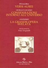 book Versi aurei; Considerazioni intorno all'universo; La Grande Opera svelata