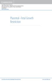 book Placental-fetal growth restriction