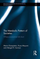 book The Metabolic Pattern of Societies: where Economists Fall Short