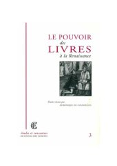 book Le pouvoir des livres à la Renaissance