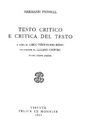 book Testo critico e critica del testo