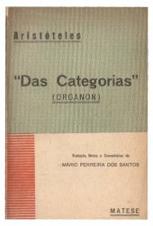 book "Das Categorias" (Organon)