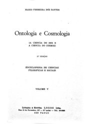 book Ontologia e Cosmologia