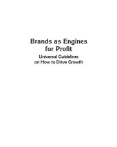 book Brands as engines for profit : universal guidelines on how to drive growth