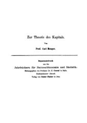 book Zur Theorie des Kapitals