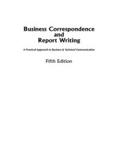 book Business correspondence and report writing : a practical approach to business & technical communication