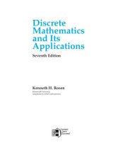 book Discrete mathematics and its applications